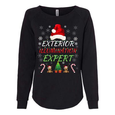 Exterior Illumination Expert Funny Illumination Expert Christmas Light Decorator Womens California Wash Sweatshirt