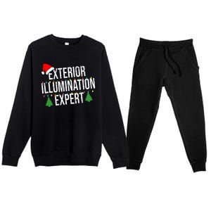 Exterior Illumination Expert Christmas Lights Decorations Premium Crewneck Sweatsuit Set