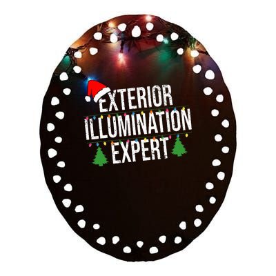 Exterior Illumination Expert Christmas Lights Decorations Ceramic Oval Ornament