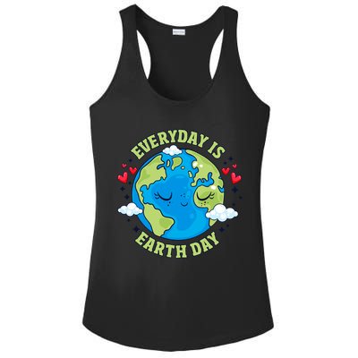 Everyday Is Earth Day Celebrate Earth Day Environtal Cool Gift Ladies PosiCharge Competitor Racerback Tank