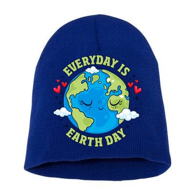 Everyday Is Earth Day Celebrate Earth Day Environtal Cool Gift Short Acrylic Beanie