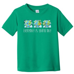 Everyday Is Earth Day Cute Planet Awareness Toddler T-Shirt