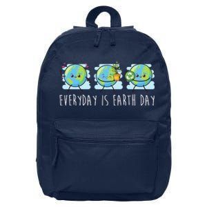 Everyday Is Earth Day Cute Planet Awareness 16 in Basic Backpack