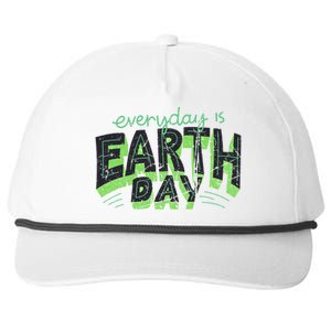 Everyday Is Earth Day Awareness Love Nature Save The Planet Cute Gift Snapback Five-Panel Rope Hat