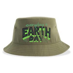 Everyday Is Earth Day Awareness Love Nature Save The Planet Cute Gift Sustainable Bucket Hat