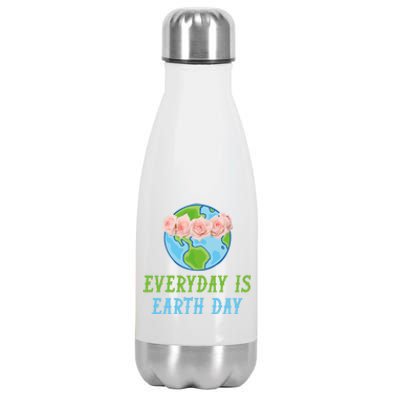 Everyday Is Earth Day I Envirot Protection Cool Gift Stainless Steel Insulated Water Bottle