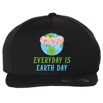 Everyday Is Earth Day I Envirot Protection Great Gift Wool Snapback Cap