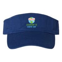 Everyday Is Earth Day I Envirot Protection Great Gift Valucap Bio-Washed Visor