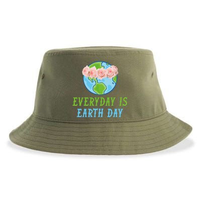 Everyday Is Earth Day I Envirot Protection Great Gift Sustainable Bucket Hat