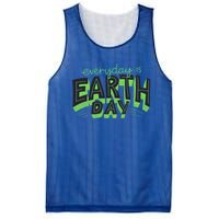 Everyday Is Earth Day Save The Planet Awareness Nature Cool Gift Mesh Reversible Basketball Jersey Tank