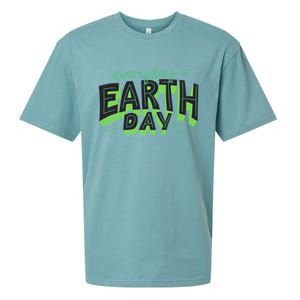 Everyday Is Earth Day Save The Planet Awareness Nature Cool Gift Sueded Cloud Jersey T-Shirt