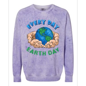 Everyday Is Earth Day Tee Mother Earth Day Tee Nature Lovers Gift Colorblast Crewneck Sweatshirt