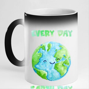 Everyday Is Earth Day Tee Mother Earth Day Tee Nature Lovers Cute Gift 11oz Black Color Changing Mug