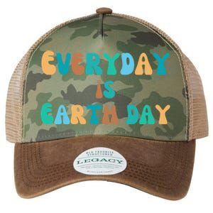 Everyday Is Earth Day Environtal Support Groovy Nature Gift Legacy Tie Dye Trucker Hat