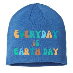 Everyday Is Earth Day Environtal Support Groovy Nature Gift Sustainable Beanie