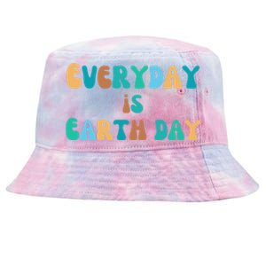 Everyday Is Earth Day Environtal Support Groovy Nature Gift Tie-Dyed Bucket Hat