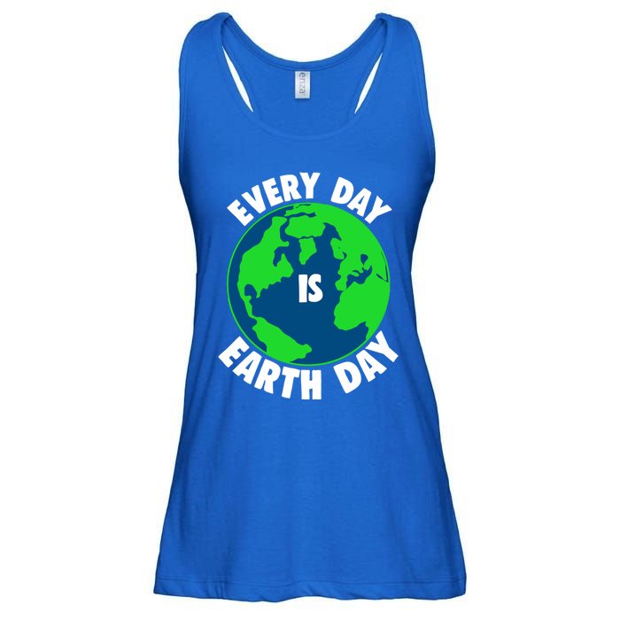 Everyday Is Earth Day Retro Vintage Great Gift Earth Globe Gift Ladies Essential Flowy Tank