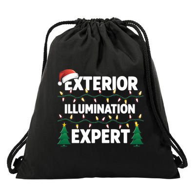 Exterior Illumination Expert Christmas Light Decorator Drawstring Bag