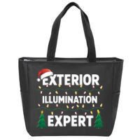 Exterior Illumination Expert Christmas Light Decorator Zip Tote Bag