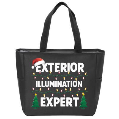 Exterior Illumination Expert Christmas Light Decorator Zip Tote Bag