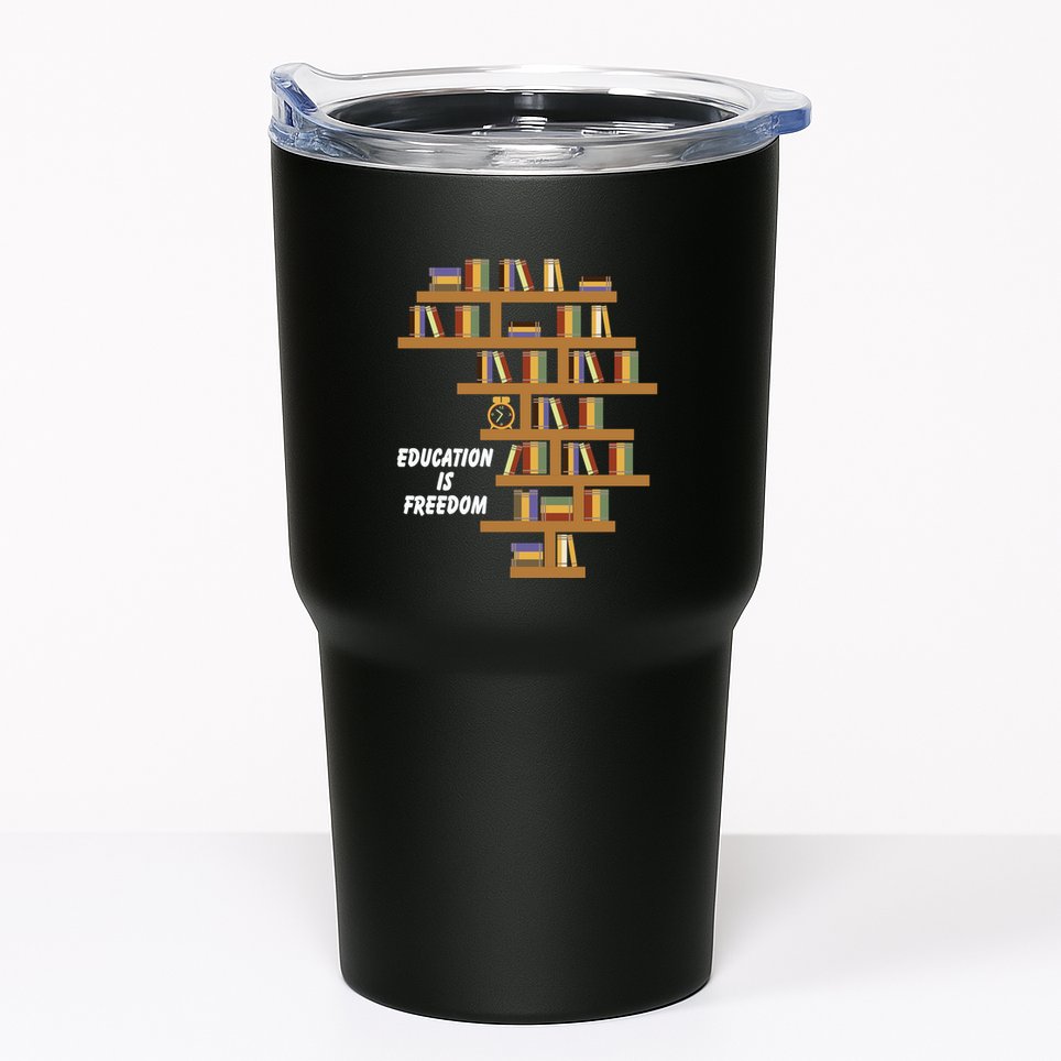 Education Is Freedom African American Black History Educator Tumbler