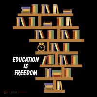 Education Is Freedom African American Black History Educator Baby Bodysuit