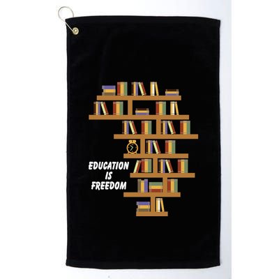 Education Is Freedom African American Black History Educator Golf Towel