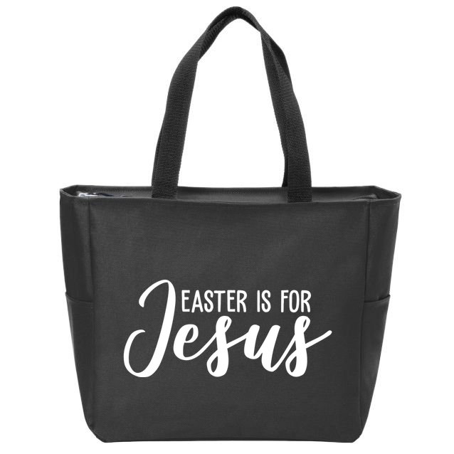 Easter Is For Jesus Cute Zip Tote Bag