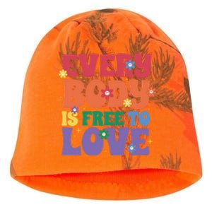 Everybody Is Free To Love Pride Month Gift Kati - Camo Knit Beanie