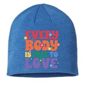 Everybody Is Free To Love Pride Month Gift Sustainable Beanie