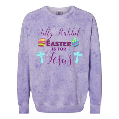 Easter Is For Jesus Cute Religous Cross Egg Colorblast Crewneck Sweatshirt