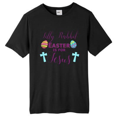 Easter Is For Jesus Cute Religous Cross Egg Tall Fusion ChromaSoft Performance T-Shirt