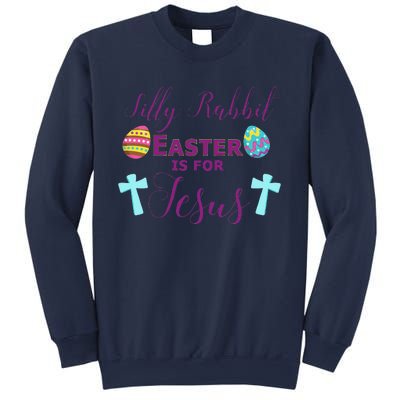 Easter Is For Jesus Cute Religous Cross Egg Sweatshirt