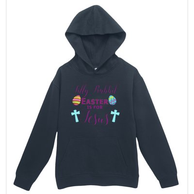 Easter Is For Jesus Cute Religous Cross Egg Urban Pullover Hoodie