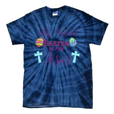 Easter Is For Jesus Cute Religous Cross Egg Tie-Dye T-Shirt