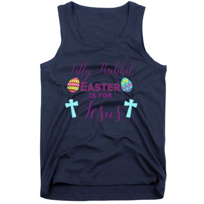 Easter Is For Jesus Cute Religous Cross Egg Tank Top