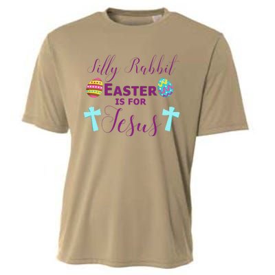 Easter Is For Jesus Cute Religous Cross Egg Cooling Performance Crew T-Shirt