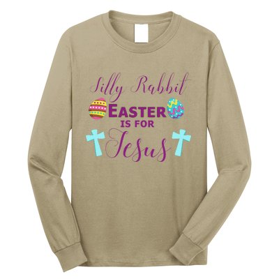 Easter Is For Jesus Cute Religous Cross Egg Long Sleeve Shirt