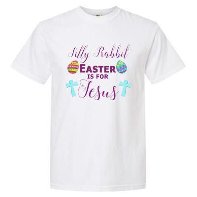 Easter Is For Jesus Cute Religous Cross Egg Garment-Dyed Heavyweight T-Shirt