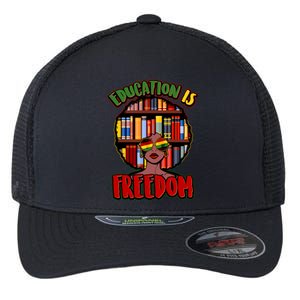 Education Is Freedom Black History Book Reading Lover Flexfit Unipanel Trucker Cap