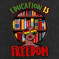 Education Is Freedom Black History Book Reading Lover Adult Drive Performance Visor