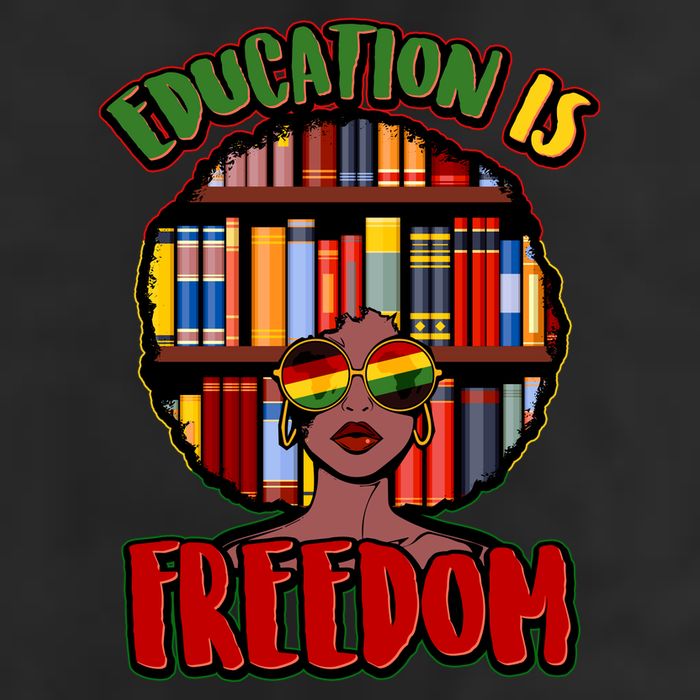 Education Is Freedom Black History Book Reading Lover Adult Drive Performance Visor