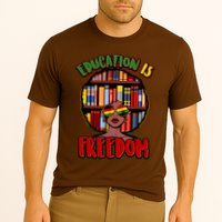 Education Is Freedom Black History Book Reading Lover Performance Shirt
