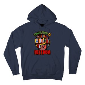 Education Is Freedom Black History Book Reading Lover Hoodie