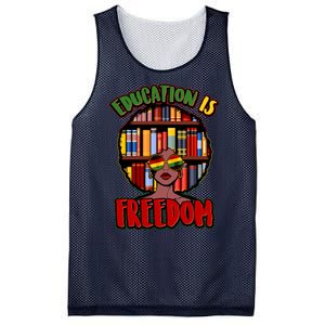 Education Is Freedom Black History Book Reading Lover Mesh Reversible Basketball Jersey Tank