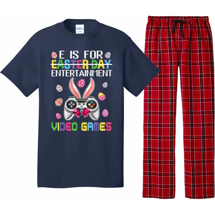 E Is For Entertainment Video Games Easter Day Gaming Lovers Pajama Set