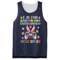 E Is For Entertainment Video Games Easter Day Gaming Lovers Mesh Reversible Basketball Jersey Tank