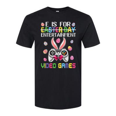 E Is For Entertainment Video Games Easter Day Gaming Lovers Softstyle CVC T-Shirt