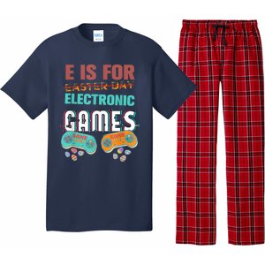 E Is For Electronic Games Cute Easters Day Game Lover Pajama Set