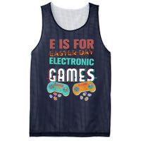 E Is For Electronic Games Cute Easters Day Game Lover Mesh Reversible Basketball Jersey Tank